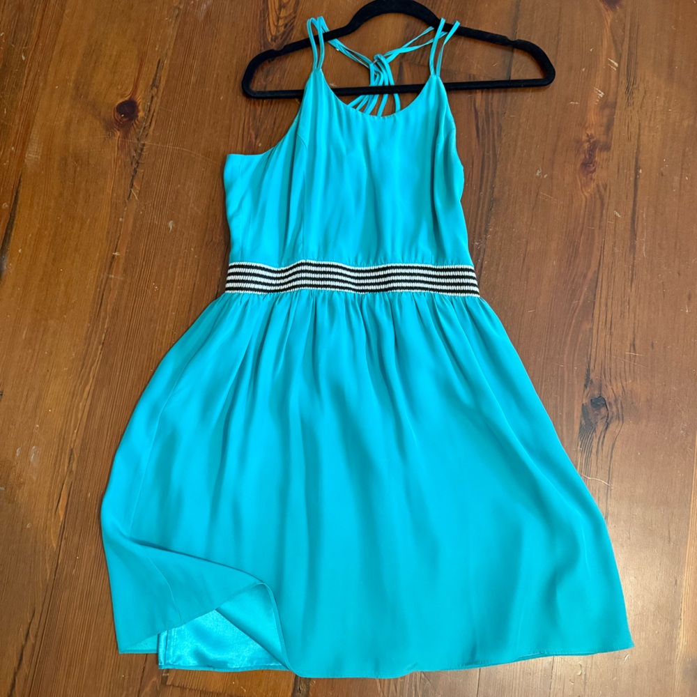 Parker Turquoise Strappy Dress